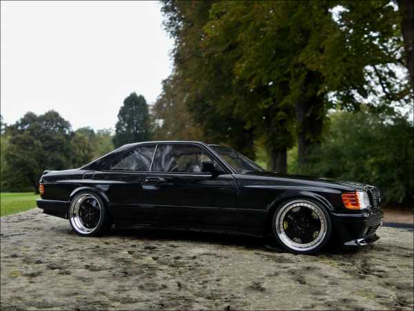 1:18 Mercedes 560 SEC AMG C126 Coupe / WideBody Black-Edition